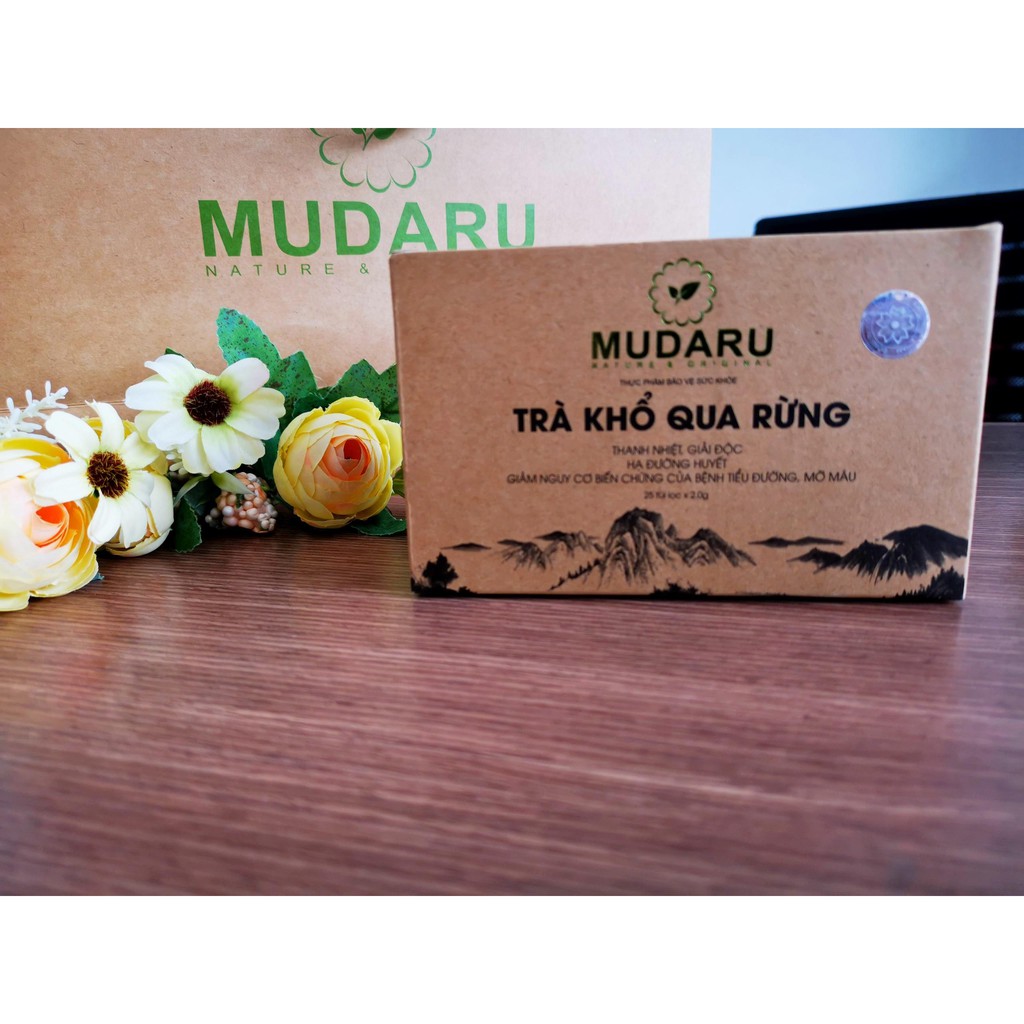 Trà Khổ Qua Rừng Mudaru Giải Độc Mát Gan, Giúp Ngủ Ngon Hộp 25 và 50 Túi Lọc | BigBuy360 - bigbuy360.vn