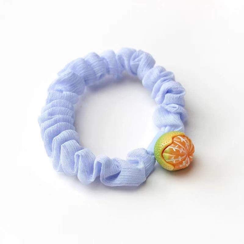 Dây Buộc Tóc Cao Su 2022 Màu Cam Thiết Kế Đơn Giản Thời Trang