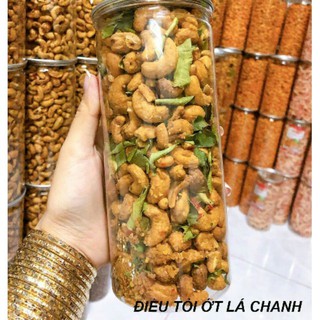 500g Hạt điều rang tỏi ớt lá chanh