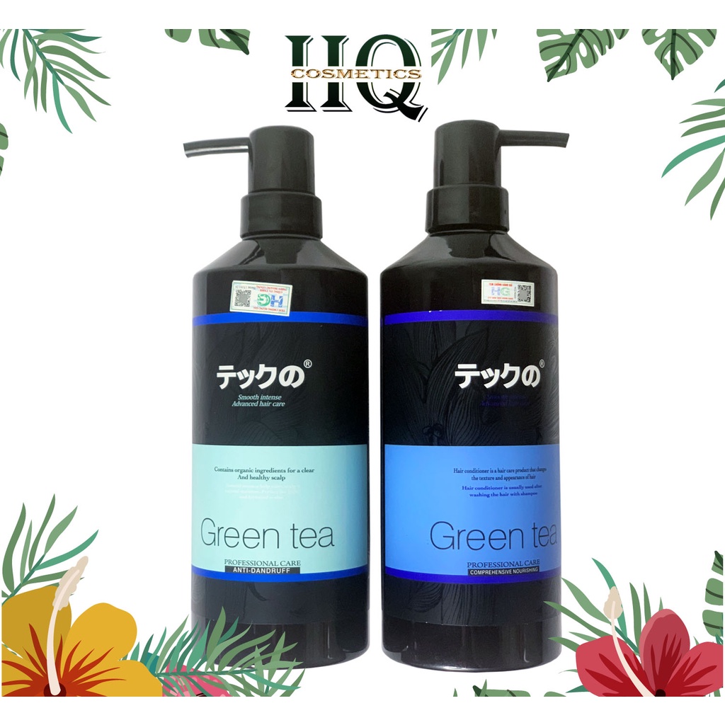 Gội Xả Ngăn Gàu Kích Thích Mọc Tóc Meiki Trà Xanh Green Tear 780ml