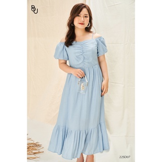 Đầm maxi trễ vai 2 dây BIGSIZE (55kg đến 95kg) - 22SD07 - [BUstu Bigsize]