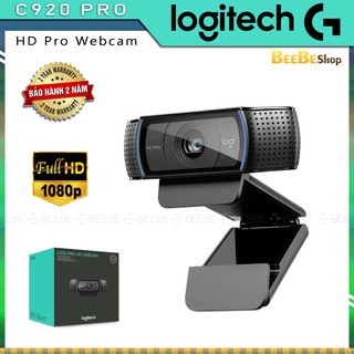 Logitech C920 Pro / C920e - Webcam Cao Cấp Chất Lượng HD 1080p, Có 2 Micro, Họp Trực Tuyến, Live stream, Học Online