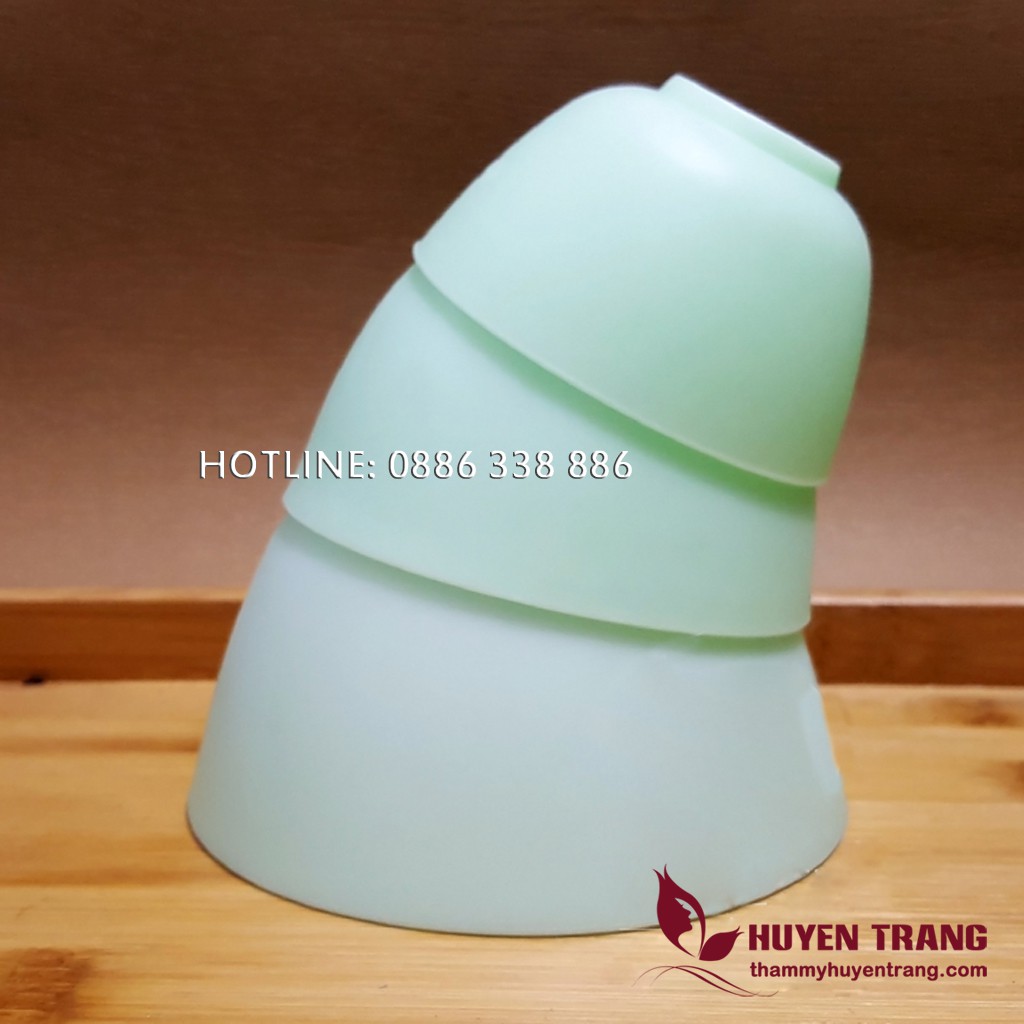 Chén Pha Mặt Nạ Nhựa Dẻo Silicon Phi 8.5cm 10cm - Thẩm Mỹ Huyền Trang