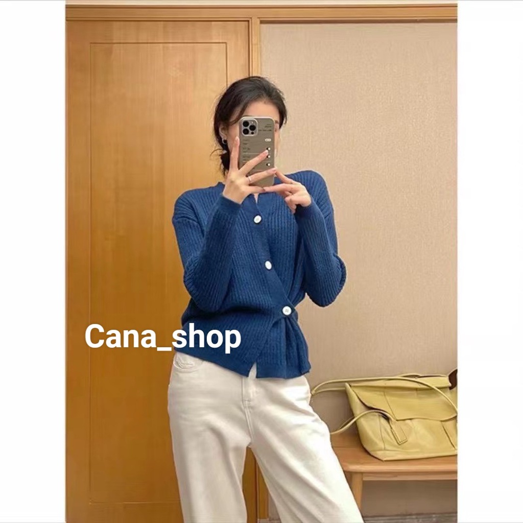 Áo Khoác Cardigan Cách Điệu Cúc Lệch | CANA SHOP | BigBuy360 - bigbuy360.vn