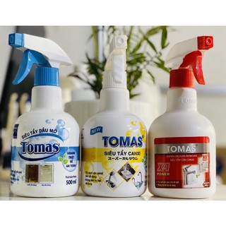 Siêu tẩy dầu mỡ , canxi tomas