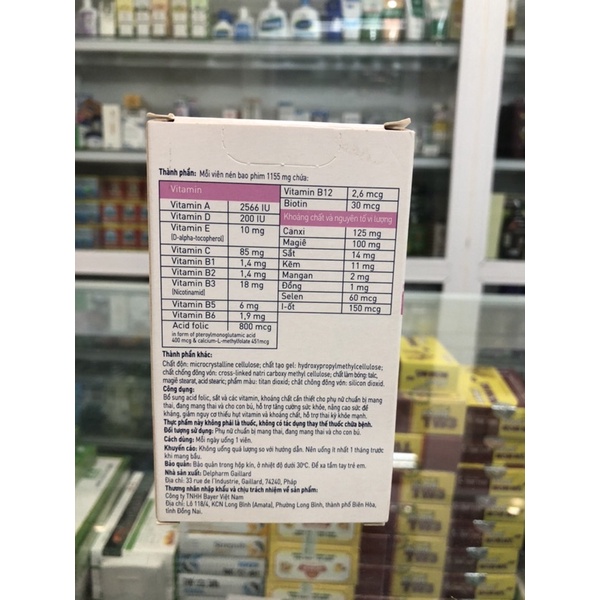 Vitamin cho bà bầu Elevit hộp nhỏ 30 viên hàng nhập khẩu chính hãng