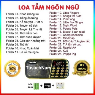 } loa tắm ngôn ngữ - loa caraven 3 pin