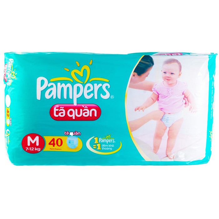 Bỉm Quần Pampers M40/M60/L20/L36/L54/XL18/XL32/XL48/XL54