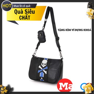 [DA PU CAO CẤP] HỘP SỌ ⚡FREESHIP⚡ -Tặng kèm ví đựng mini,phá cách,cá tính.Bảo hành Da và Khoá Kéo TĐC005