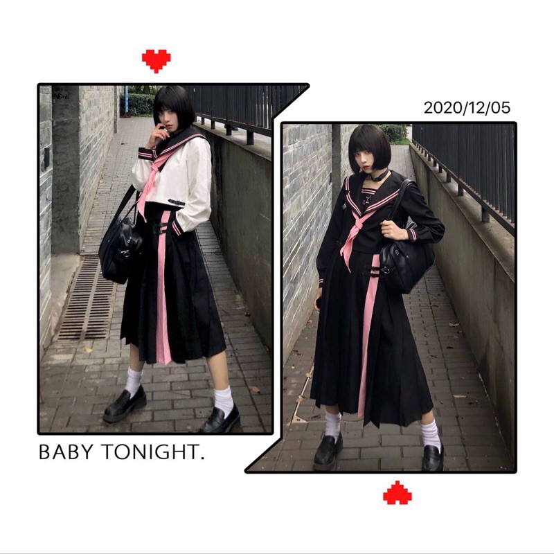 YAS0730-Set JK star rabbit and Little evil bear dài tay