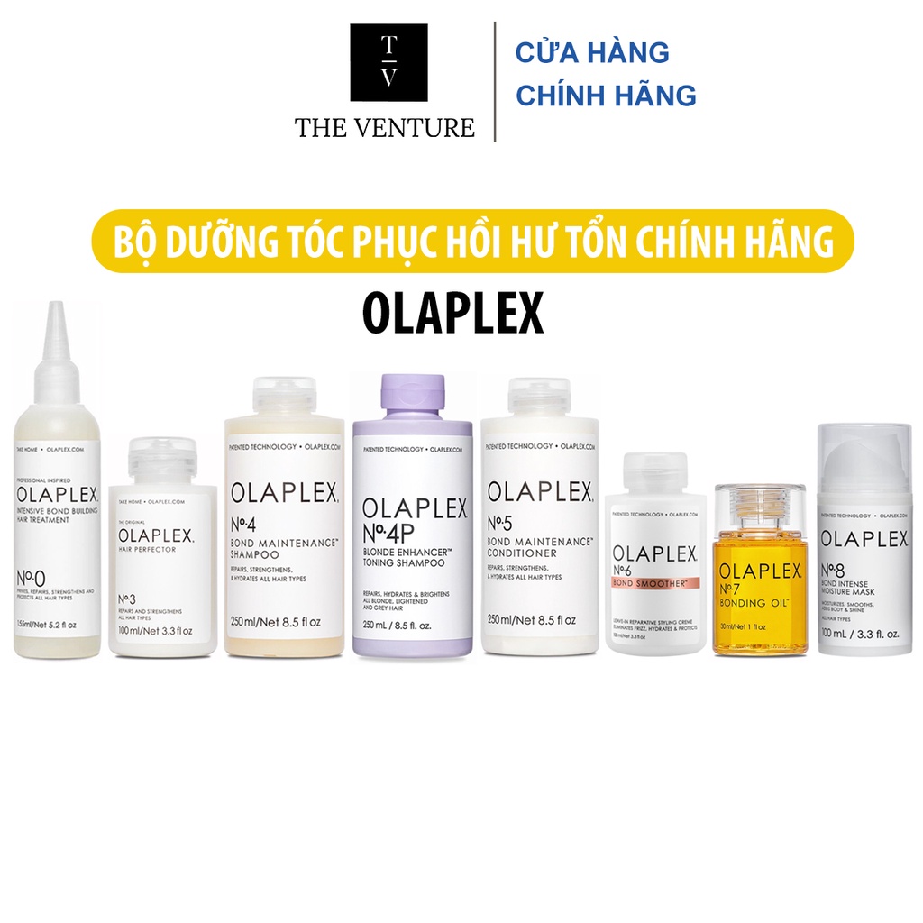 Bộ Sản Phẩm Phục Hồi Hư Tổn Tóc Olaplex No.0, No.3, No.4, No.5, No.6, No.7, No.8