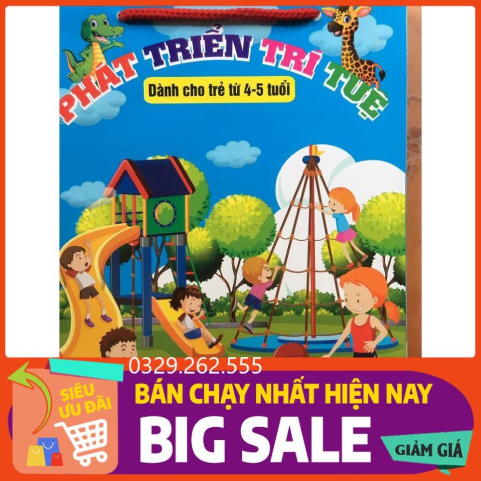 (FreeShip) Bộ 8 quyển phát triển trí tuệ vừa học vừa chơi cho bé 4-5 tuổi