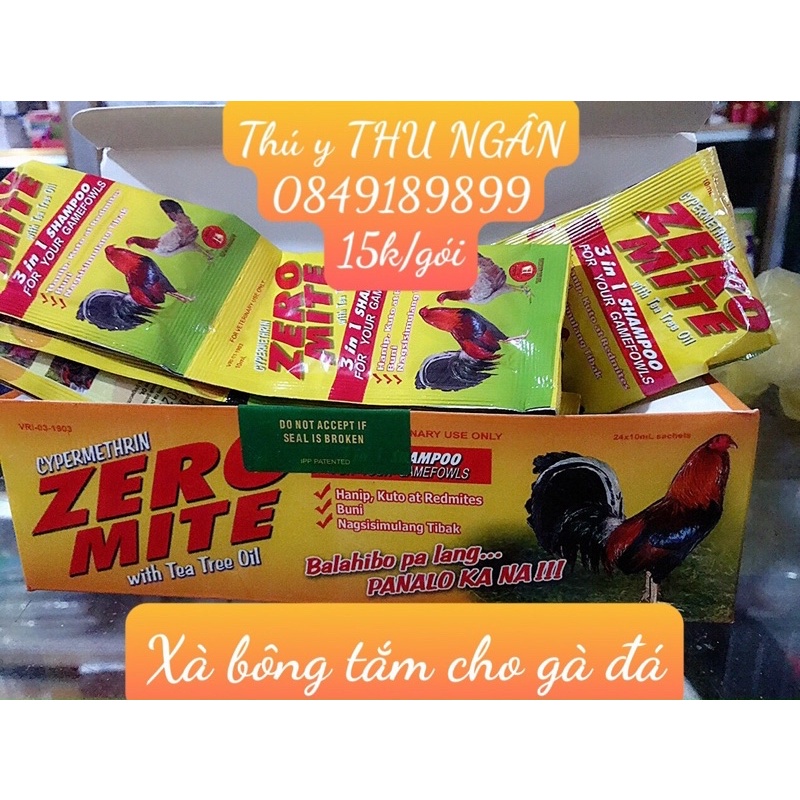 zeromite xà bông tắm gà đá(philip )