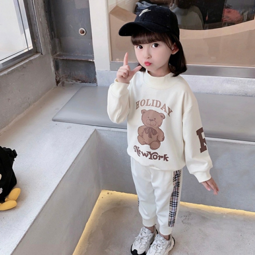 Bộ bé gái thu đông dài tay cho bé từ 8-18kg