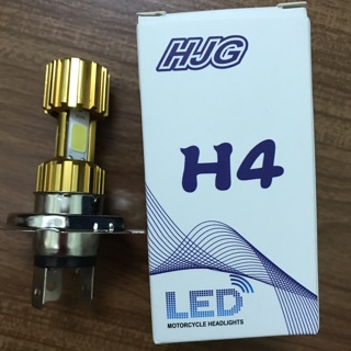 Đèn led H4 3 mặt HJG (xe máy)