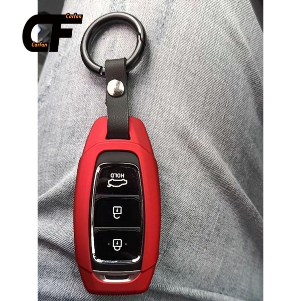 Hyundai Vỏ bảo vệ chìa khóa Ốp khoá kim loại Hyundai Accent 2021, KONA, Santafe 2020