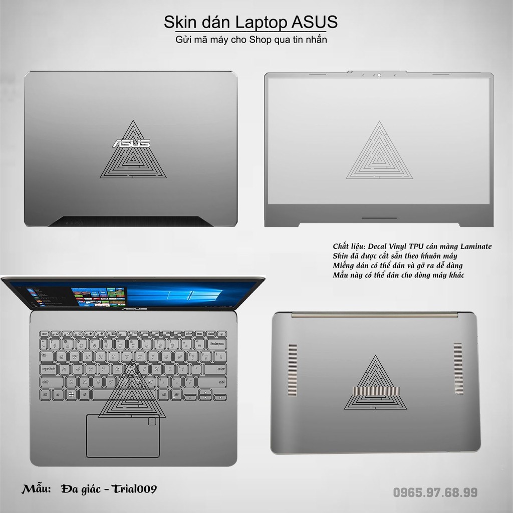 Skin dán Laptop Asus in hình Đa giác _nhiều mẫu 2 (inbox mã máy cho Shop)