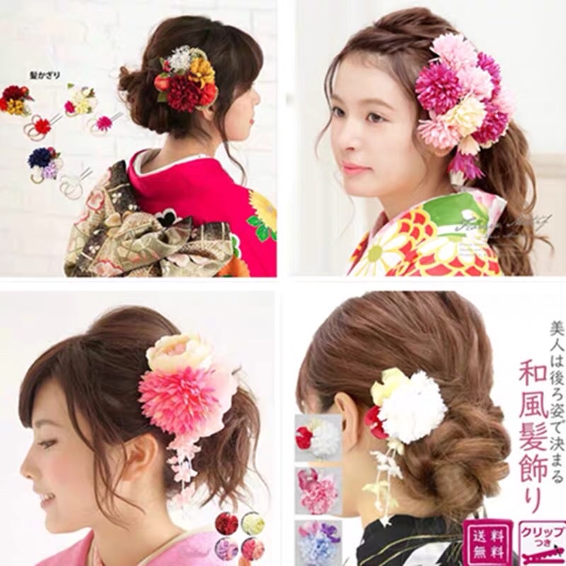 Hoa bồ công anh - hoa tú cầu cài tóc