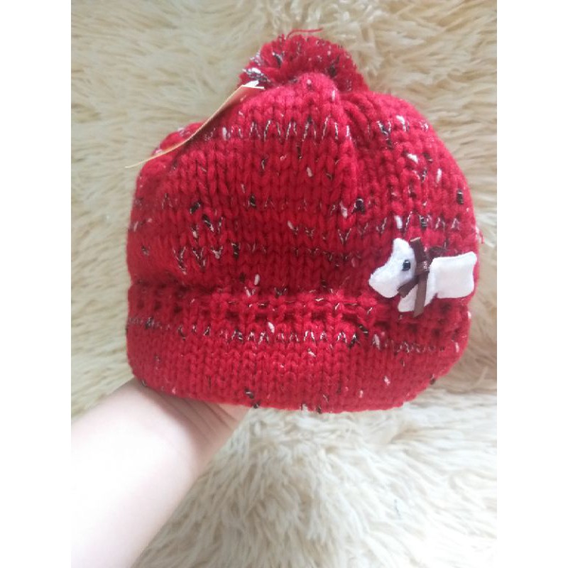 [Thanh lý shop] Mũ len đỏ