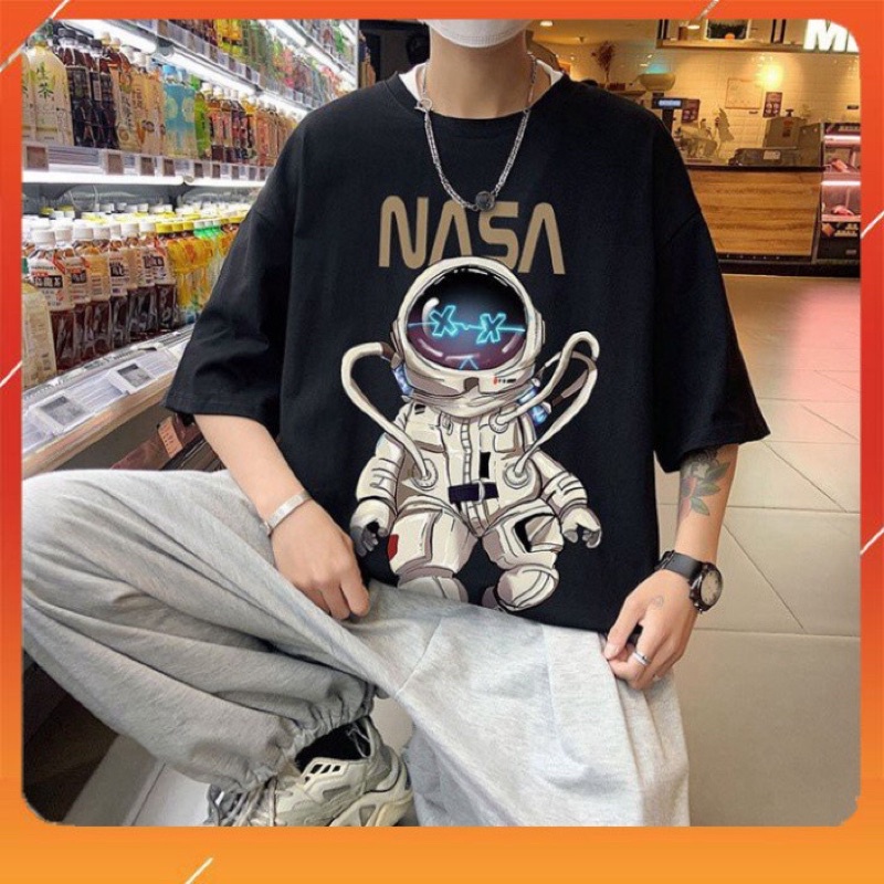 🌼Áo Đôi Bạn Thân Nam Nữ Đều Mặc Được - Áo Nhóm Phi Hành Gia Nam Nữ Tay Lỡ Unisex 🥰