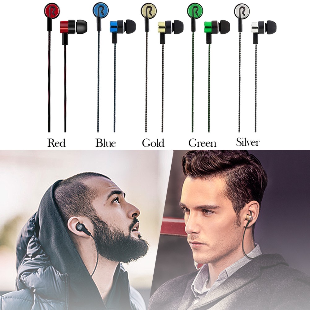 Tai Nghe Nhét Tai Dây Bện Thời Trang 3.5Mm