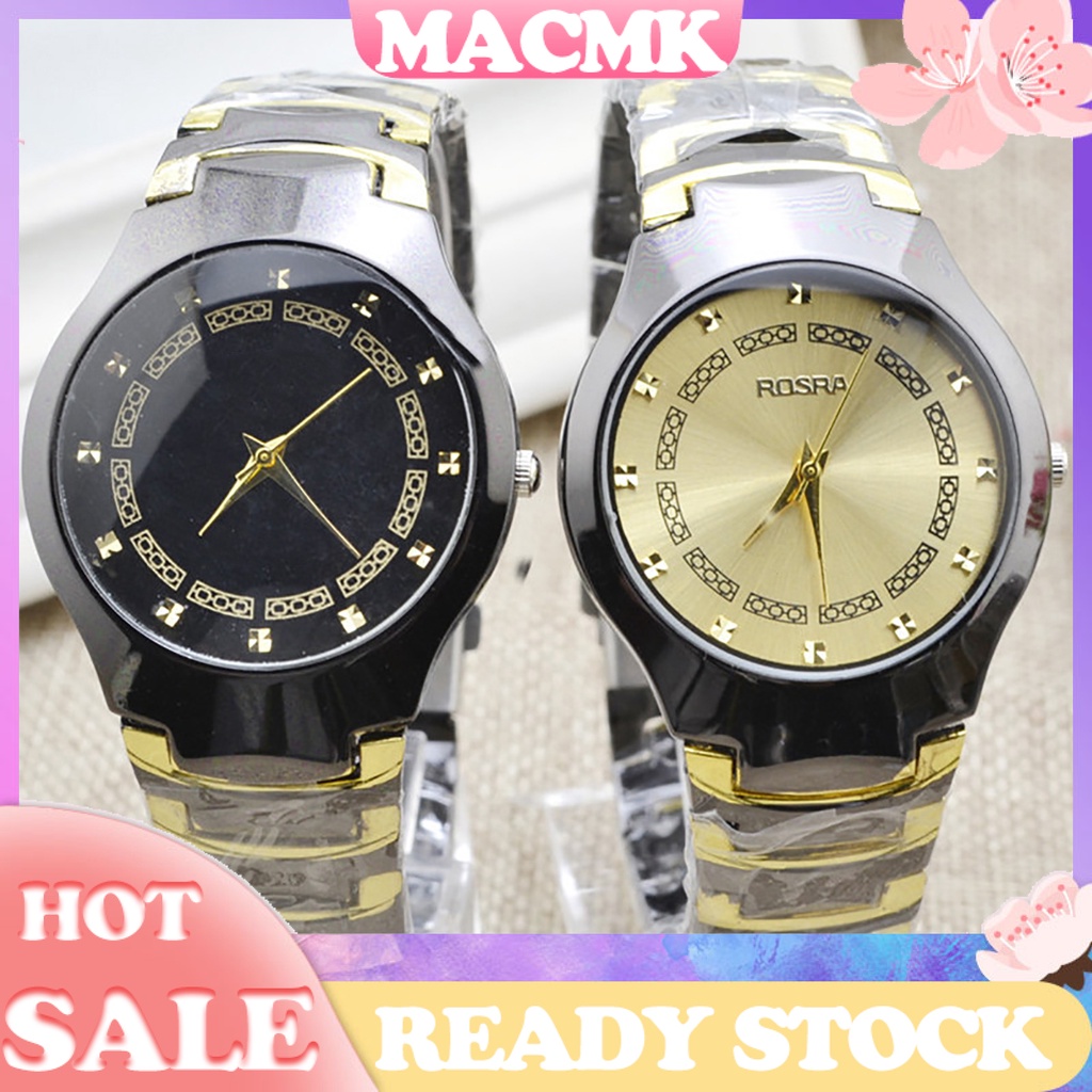 MACmk Men Precise Analog Stainless Steel Wrist Watch for Daily Life