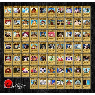 Tờ truy nã - Wanted Poster nhân vật One Piece - Khổ trung 20.3 cm x 28.7 cmMua giá bán buôn/ bán sỉ-168-TPAH1