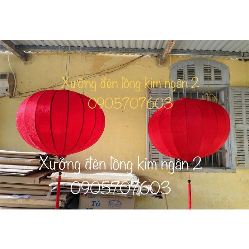 Đèn lồng hội an lụa thiên nhiên chuyên trang trí nhà cửa và treo tết