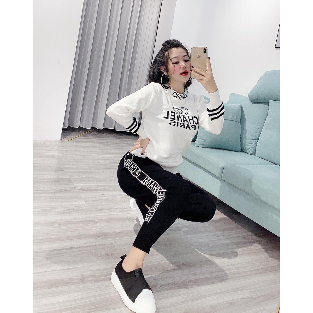 Set bộ quần áo thu đông cho phái nữ 40-58kg mẫu CHAPA. Chất liệu đẹp, hàng may kỹ. HT81