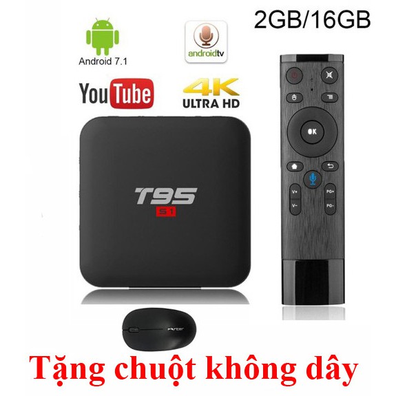 android tivi box T95m ram 2G tặng chuột khong day thumbnail
