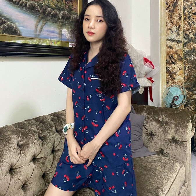 ĐỒ BỘ PIJAMA 💖FREESHIP💖 Bộ mặc nhà nữ chất thô Hàn cao cấp mềm mát, hoạ tiết xinh, tay ngắn quần đùi