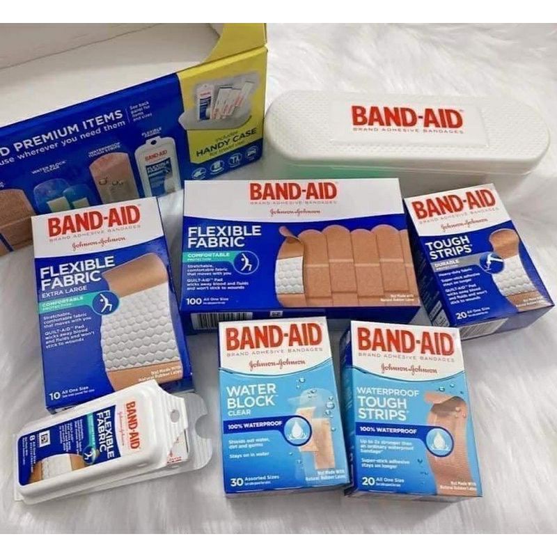 Hộp băng keo dán cá nhân Band-AidBrand Adhesive Bandages 188 miếng