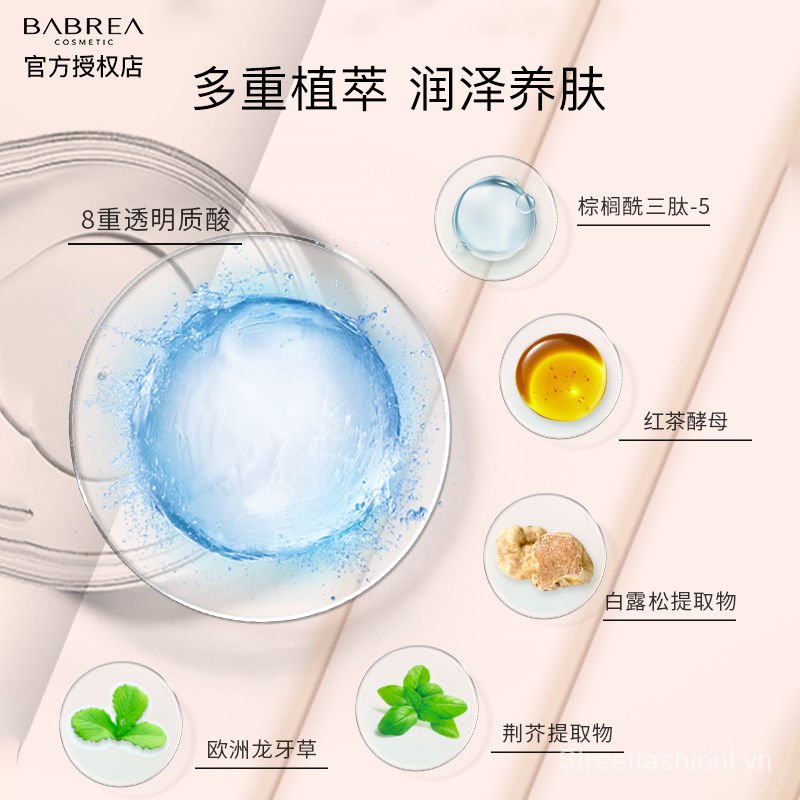 Kem nền BABREA dạng lỏng lâu trôi kiềm dầu dưỡng ẩm che khuyết điểm màu sắc chính hãng 4o1d | BigBuy360 - bigbuy360.vn