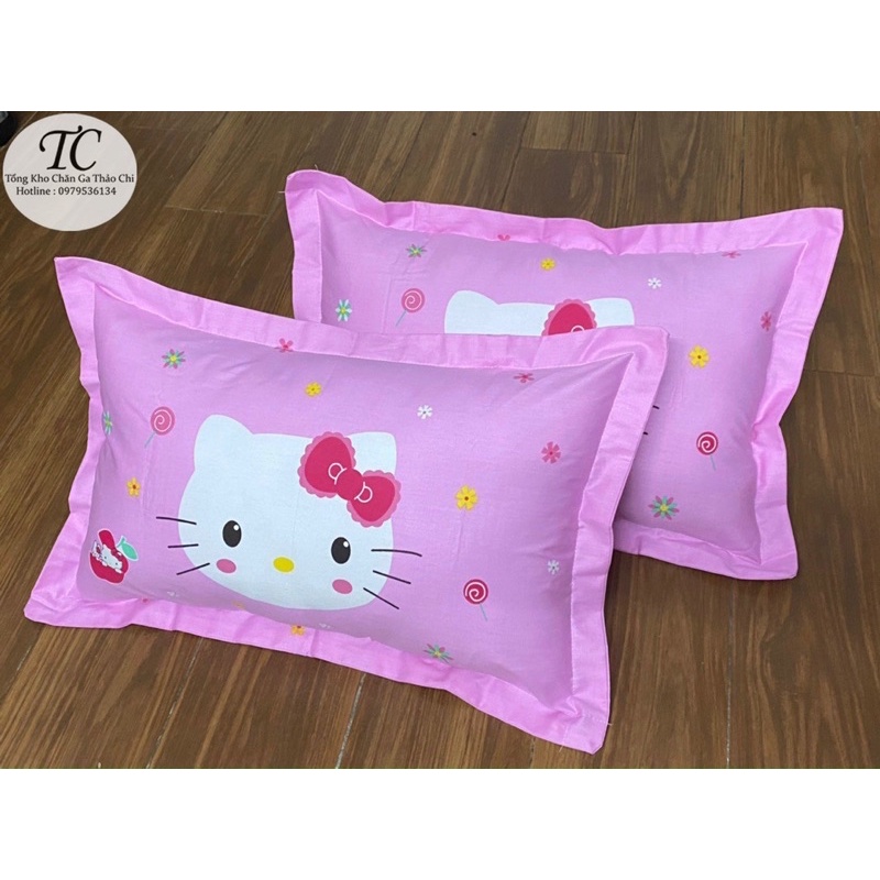 ☘️ Gối Trẻ Em 100% Cotton- Mềm Mịn- Thoáng Mát- Kèm Ruột Bông☘️