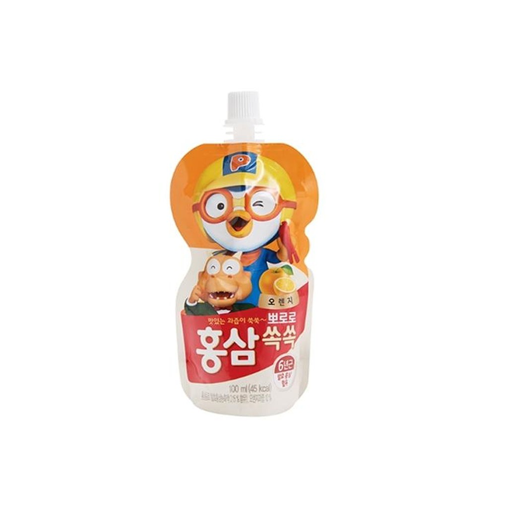 Nước Hồng Sâm Hàn Quốc Paldo Pororo Hương Hoa Quả Gói 100ml