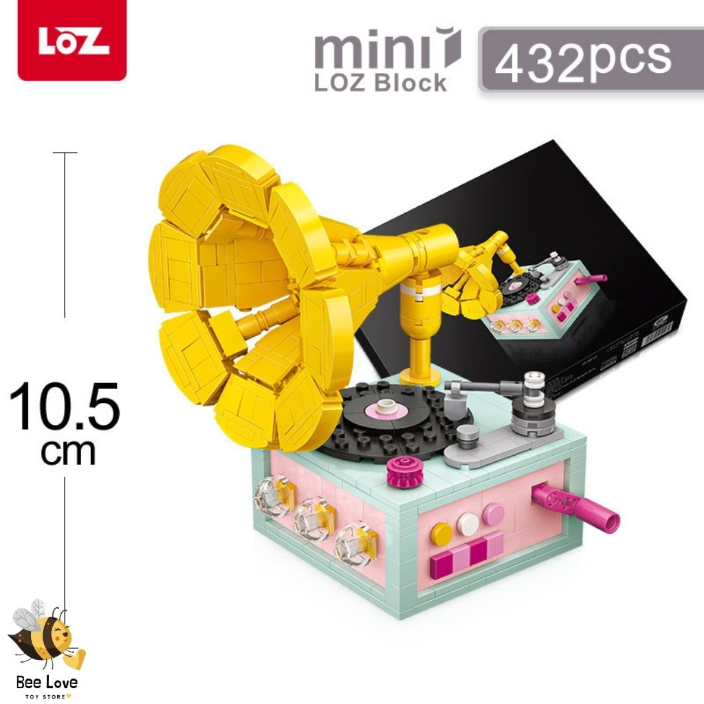 Đồ chơi lắp ghép thông minh cho bé Máy ghi âm Radio LOZ Chính hãng, Xếp hình Lego cực chất tăng tư duy trí tuệ sáng tạo