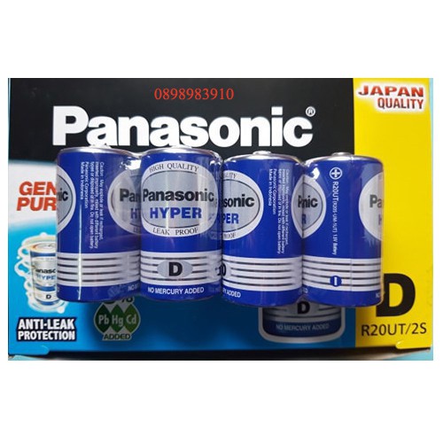 Pin Đại Panasonic. 1 hộp 24 viên. Cỡ Đại D. Made in Indonesia. Vi Tính Quốc Duy