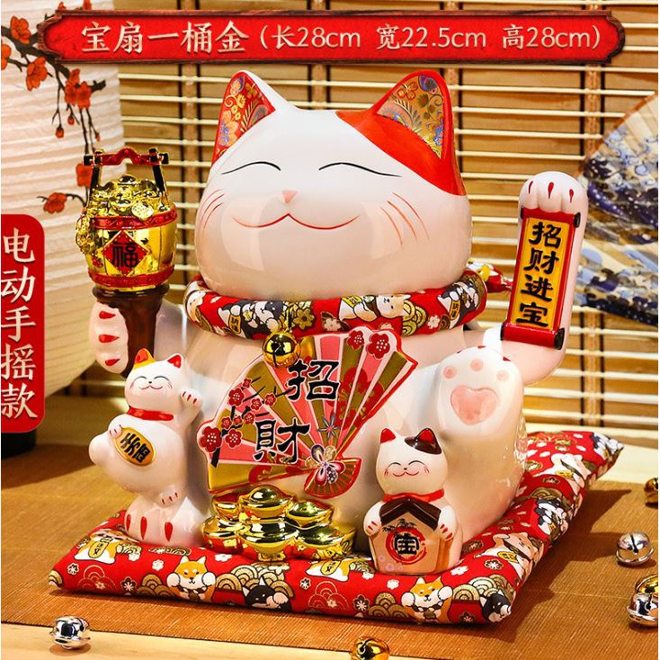 Mèo Thần Tài Vua Mèo Đại Gia 27cm - Đẹp Sắc Sảo Từ Nghệ Nhân - May Mắn Cát Tường Bậc Nhất | BigBuy360 - bigbuy360.vn