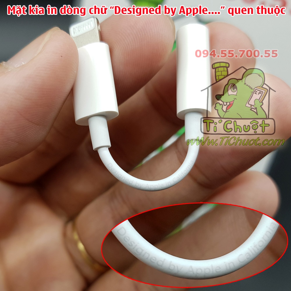 [ZIN] Jack chuyển Lightning ra Tai Nghe 3.5mm iPhone 11/ 12/ 13/ XS Max