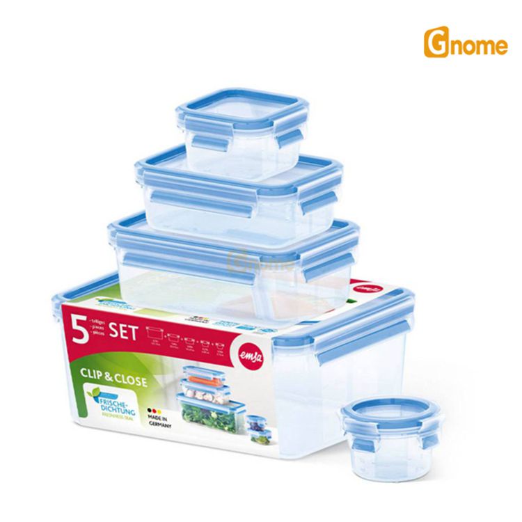 Hộp đựng thực phẩm Emsa 508568 5 món [HÀNG ĐỨC]