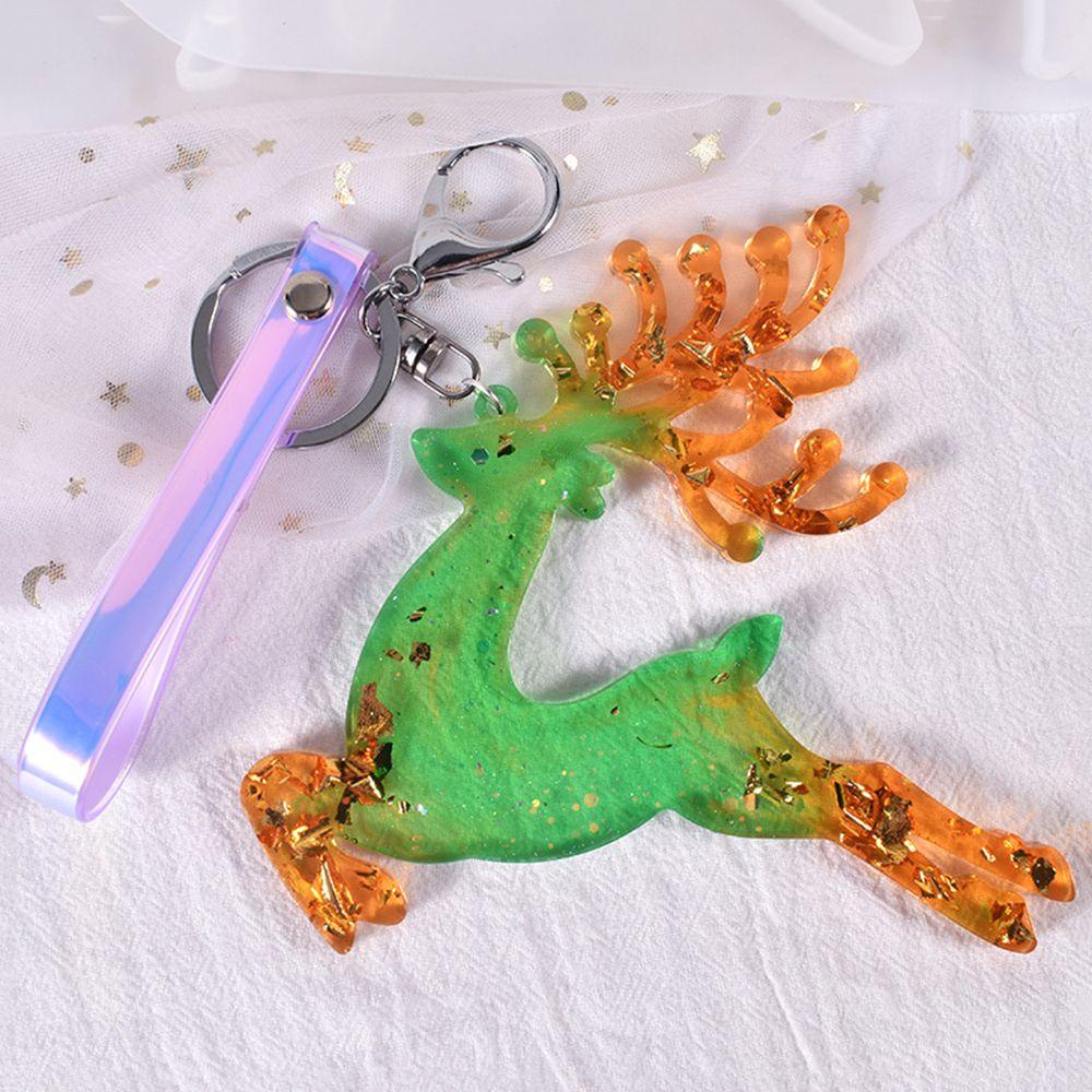 Dụng Cụ Làm Móc Khóa Bằng Epoxy UV Hình Cây Thông Giáng Sinh DIY