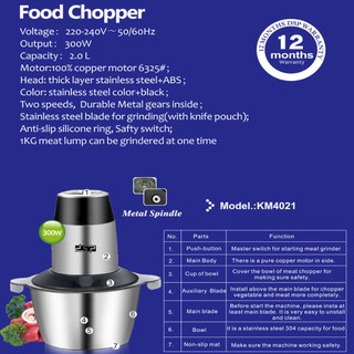 Máy xay thịt DSP KM4021