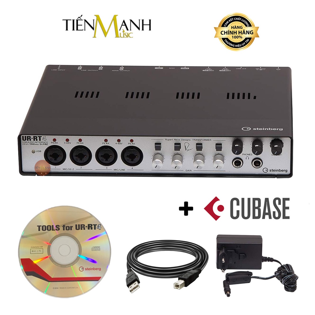 Soundcard Steinberg UR-RT4 - Sound Card Bộ Thu Âm Thanh và Livestream Audio Interface UR RT4