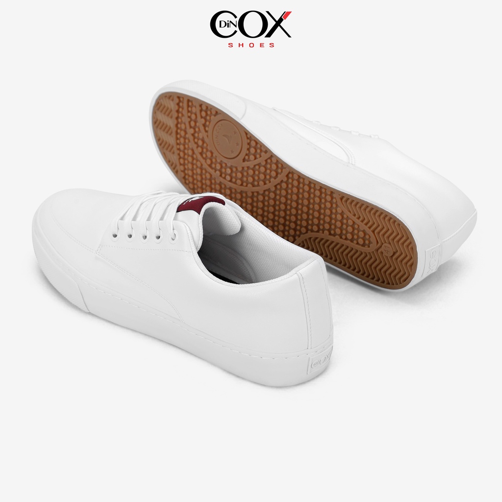 Giày Sneaker Da Nam DINCOX D06 Thể Thao, Năng Động Full/White