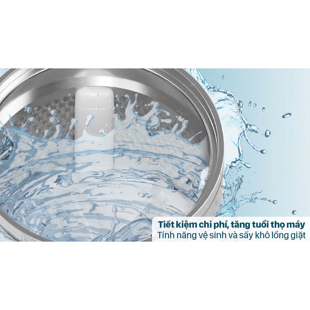 Máy giặt lồng đứng Casper 8.5 kg WT-85N68BGA Xuất xứ Thái Lan -Hàng chính hãng