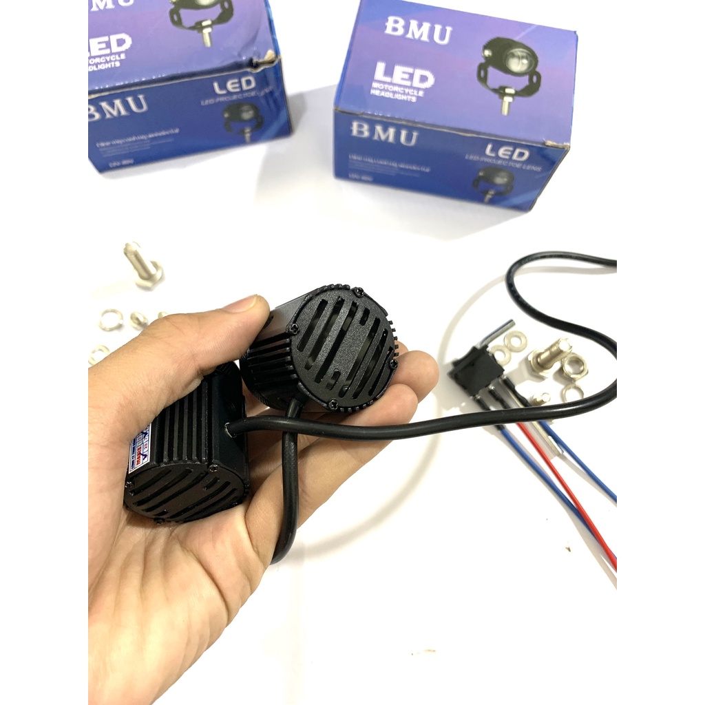 Đèn trợ sáng bi cầu mini 2 chế độ BMU Hót 2022 Siêu Sáng