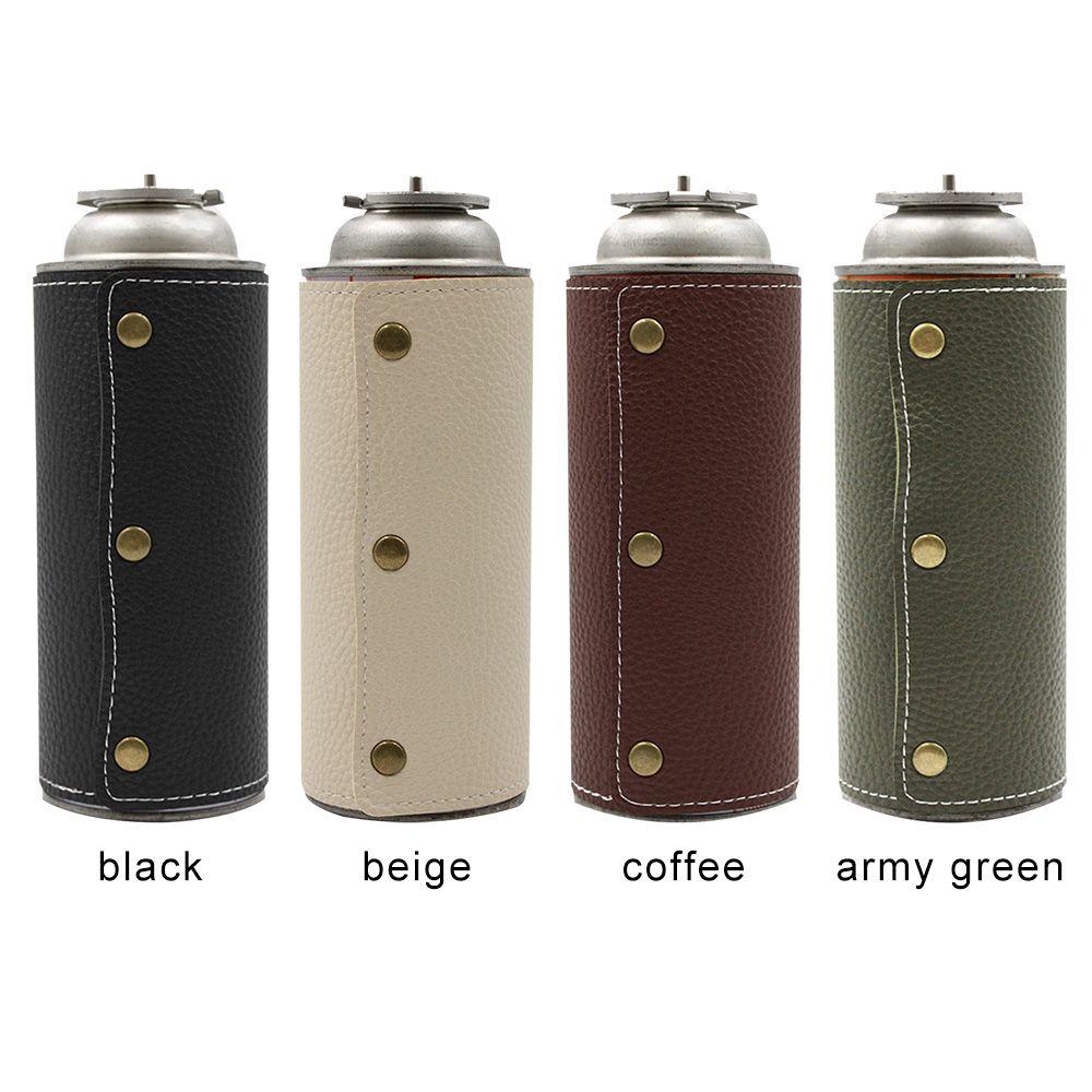 Vỏ Bọc Bình Gas Bằng Da Chống Trượt Tiện Dụng Mang Theo Du Lịch Cắm Trại