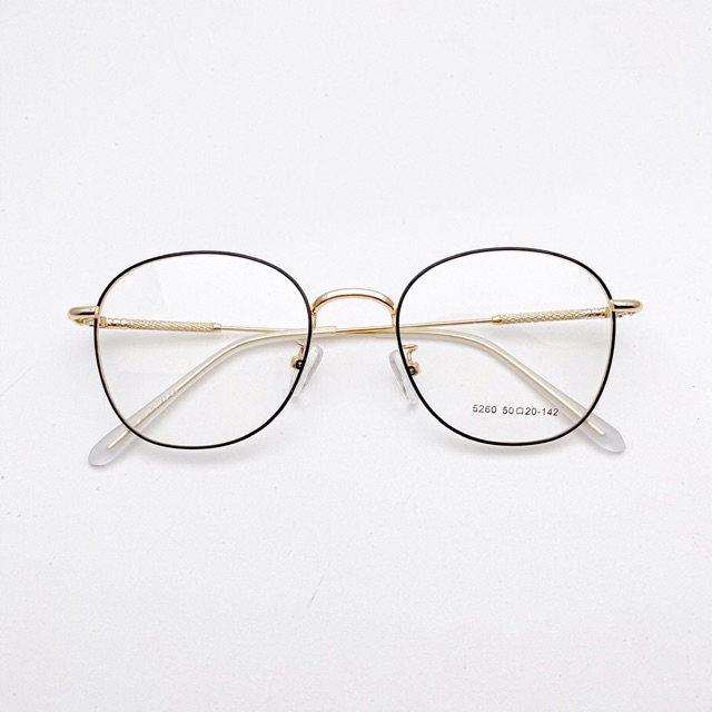 Kính mắt oval_gọng kính kim loại size 4,5cm | BigBuy360 - bigbuy360.vn
