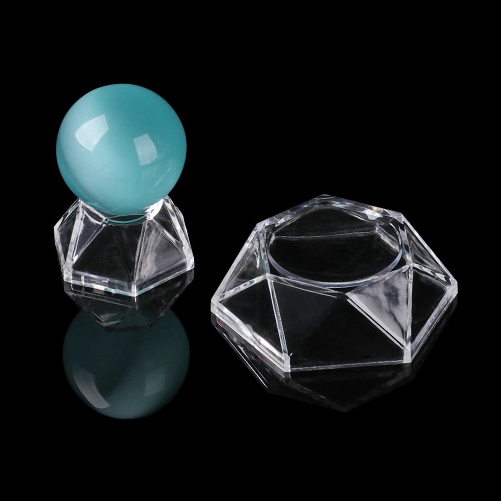 Đế Tròn Bằng Thủy Tinh Để Bàn Trang Trí Kính|Hộp Đựng Hình Cầu Acrylic