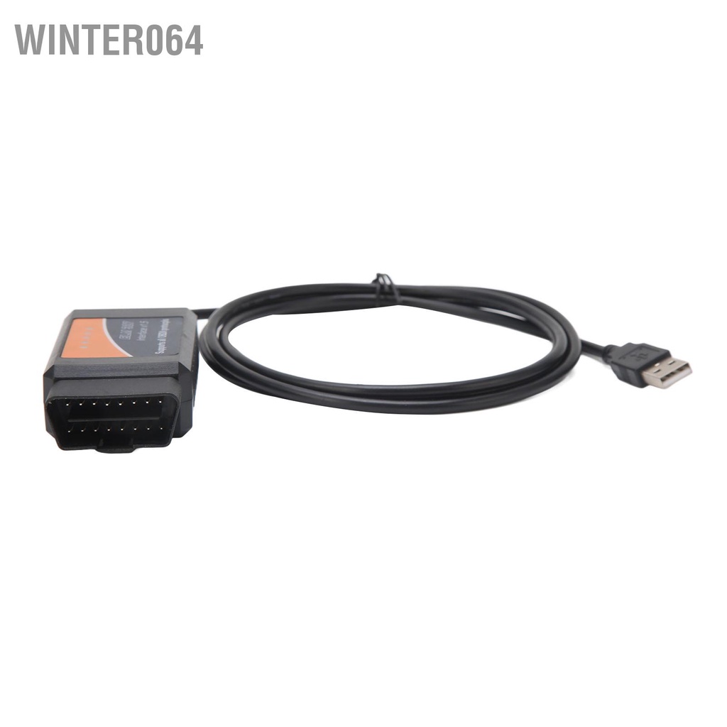 Bộ chuyển đổi USB OBD2 cho Cáp chẩn đoán máy quét mã ELM327 FORScan FoCCCus Winter064